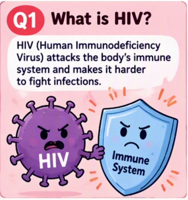 HIV/AIDS Education and Prevention-Q1 What is HIV? 圖片